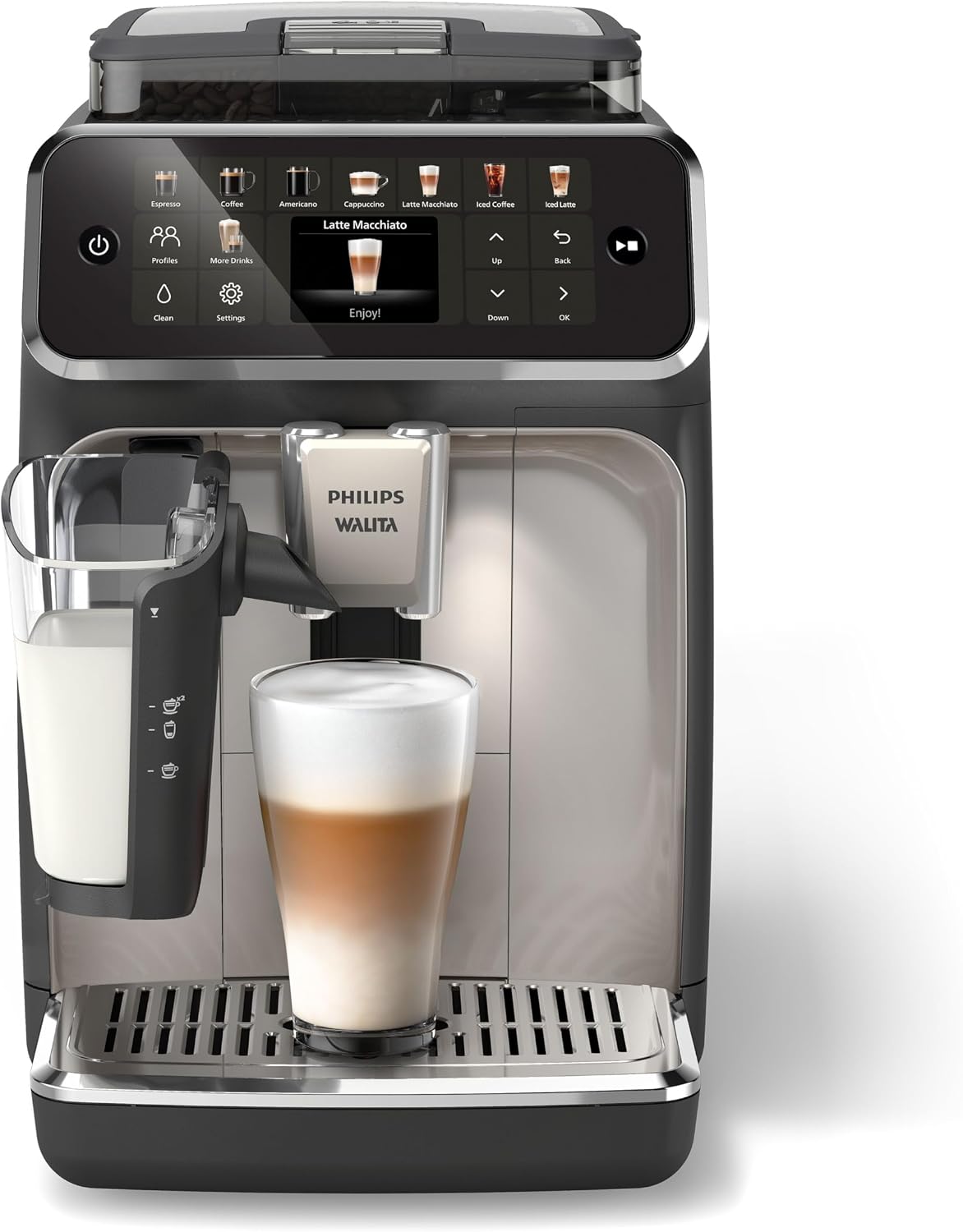Cafeteira Espresso Automática Philips com Sistema LatteGo e 20 Bebidas