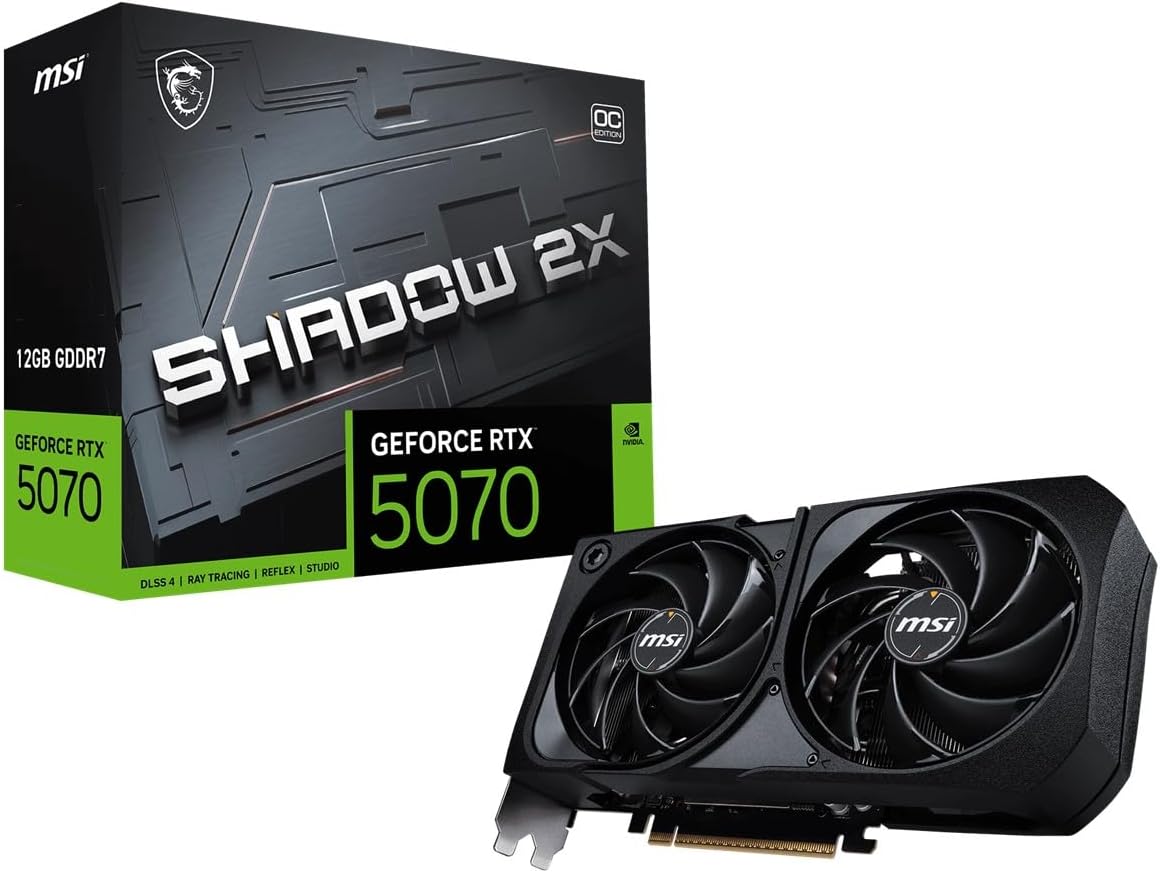 Placa de Vídeo GeForce RTX 5070 12G Shadow 2X OC