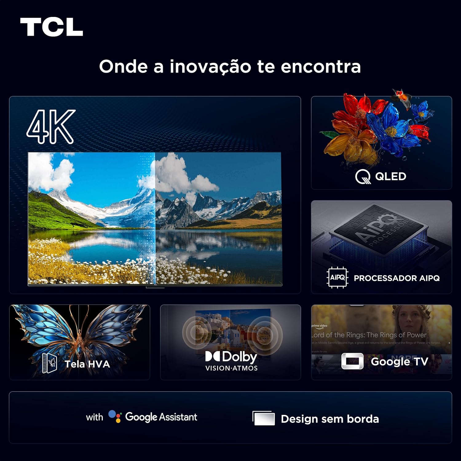 Smart TV com Google Assistant, 3 HDMI, USB e Bluetooth — foto 4